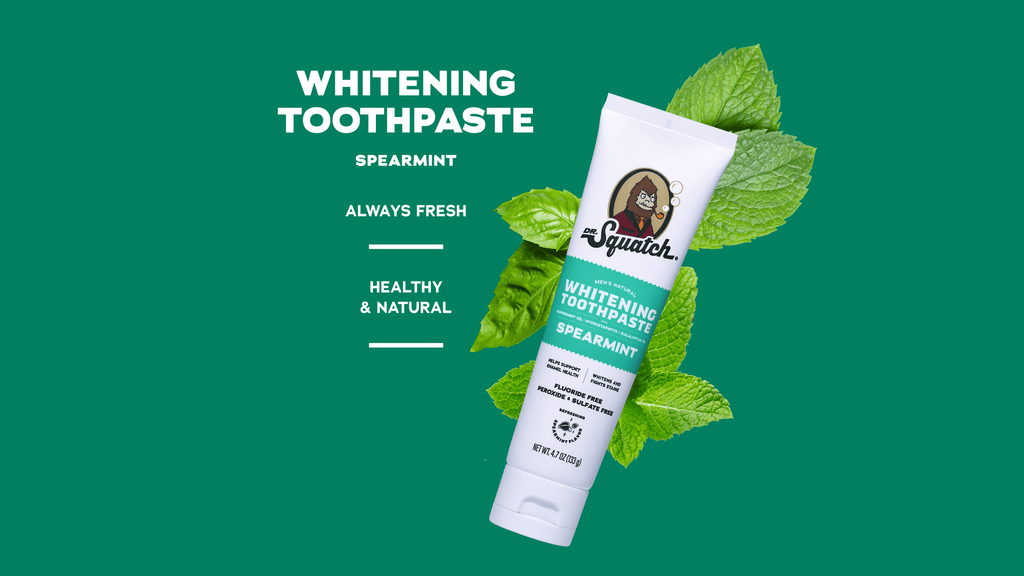 Spearmint Whitening Toothpaste - Get Rugged Freshness Daily