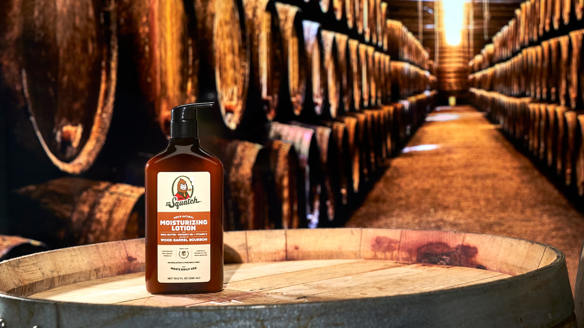 Wood Barrel Bourbon Lotion - Soap That Feels Like Gear