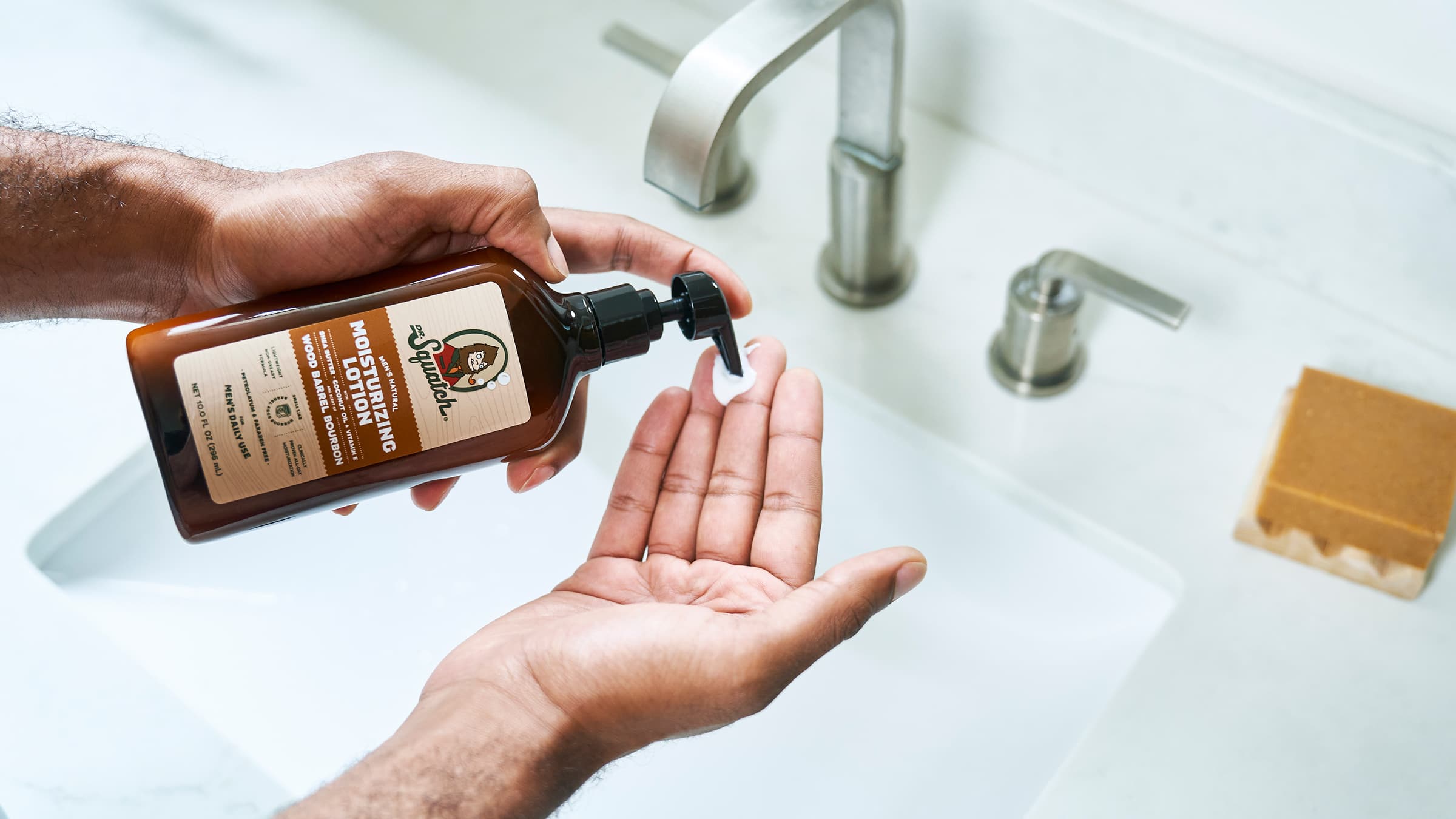 Wood Barrel Bourbon Lotion - Soap That Feels Like Gear