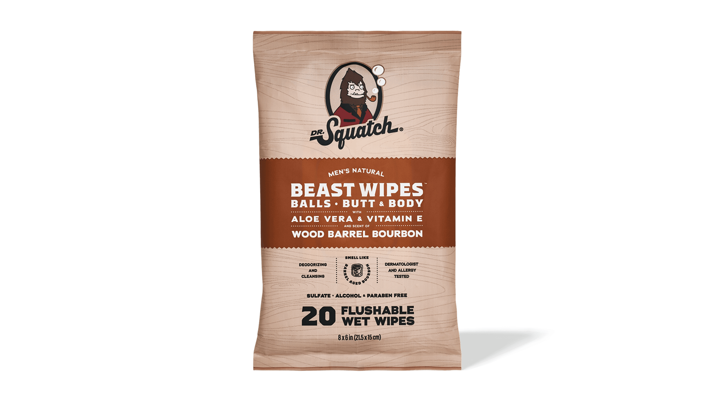 FREE Wood Barrel Bourbon Wipes - Better Soap for Busy Men