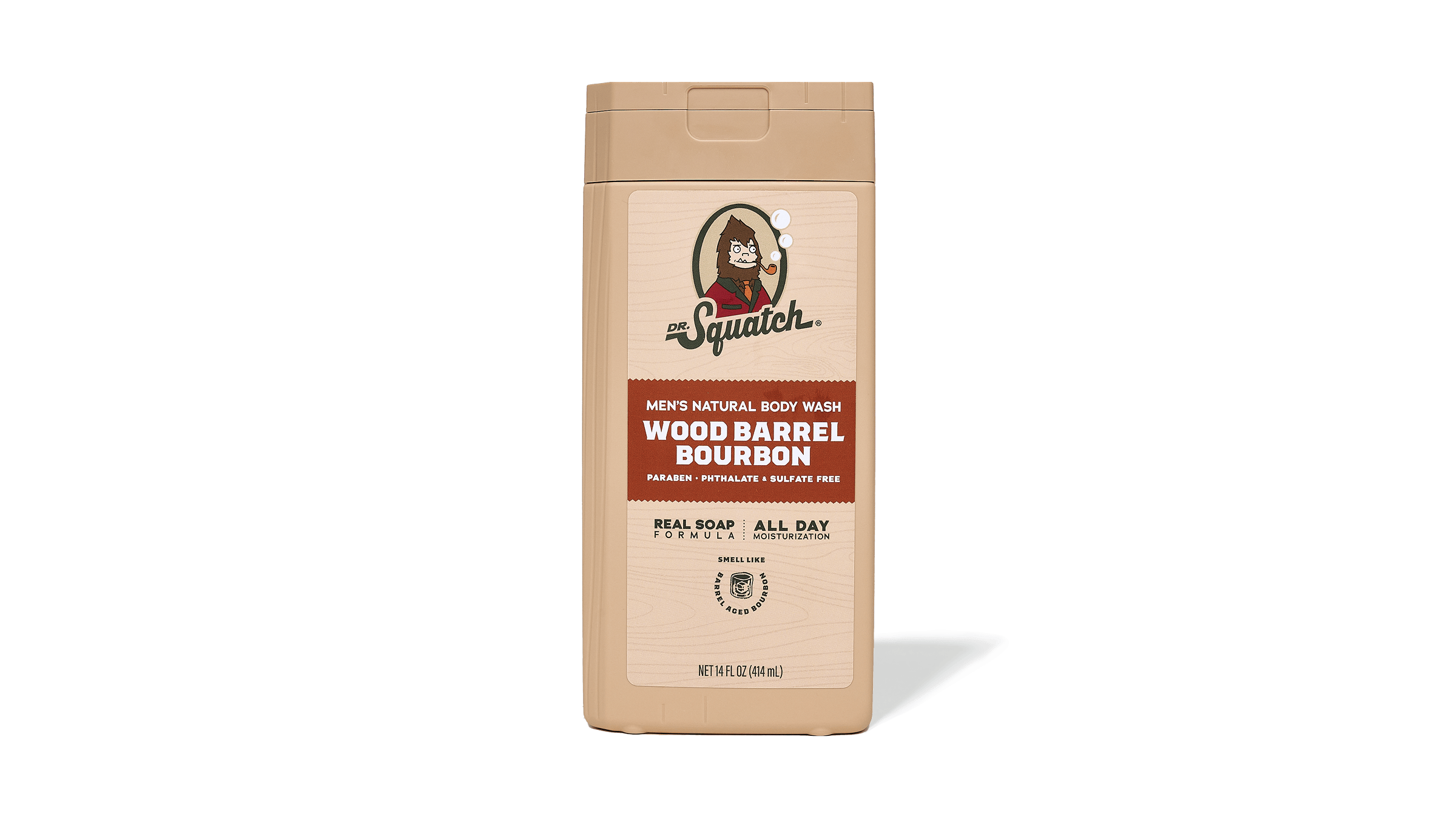 14 oz Wood Barrel Bourbon Body Wash - Go From Dirty to Fresh