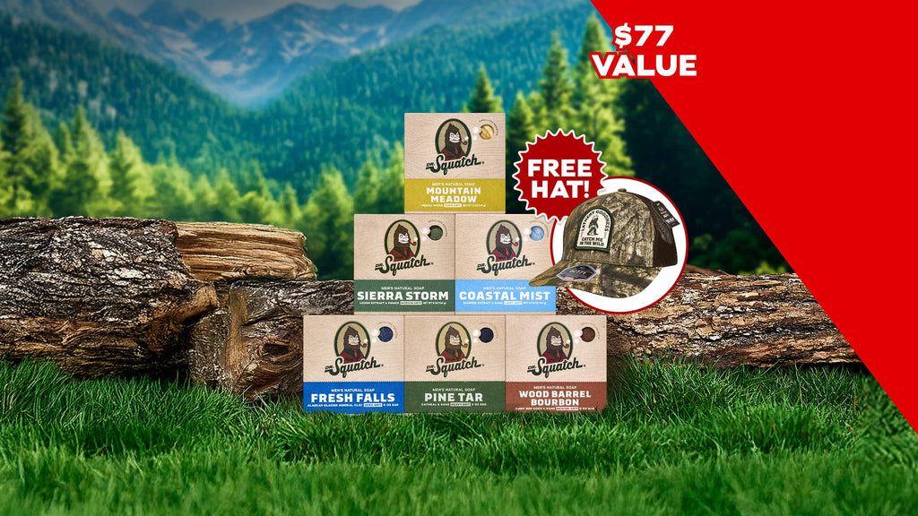 6 Pack Bar Soap + FREE Realtree Hat - Freshen Your Shower Game