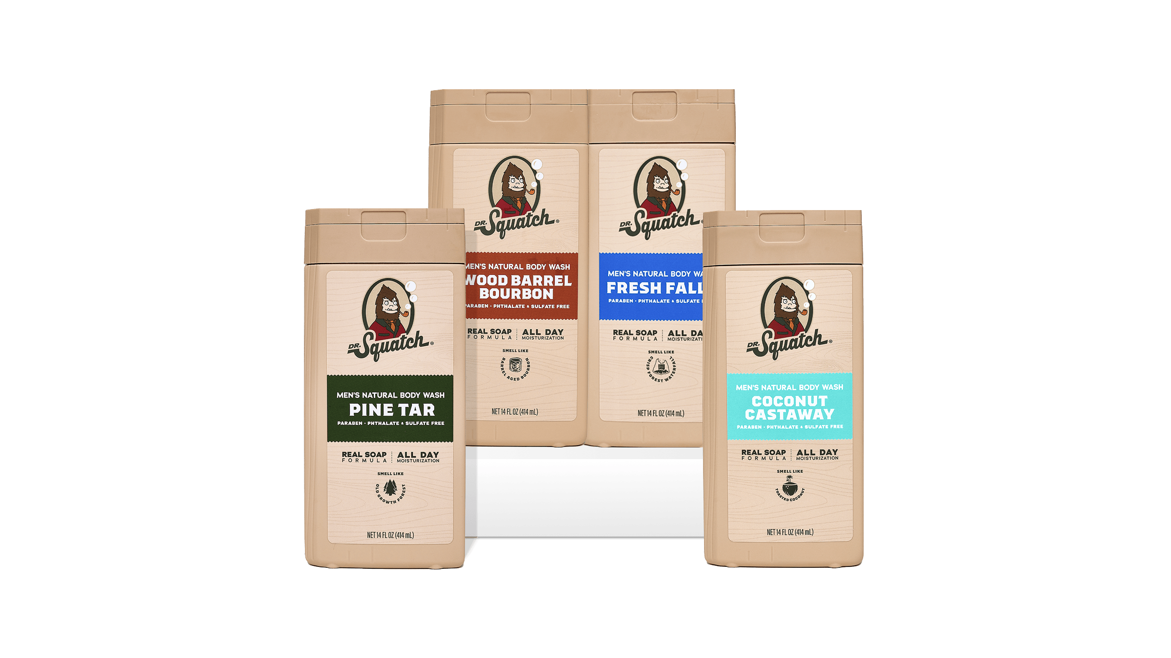 Body Wash 4-Pack - Clean Scent With Strong Vibes